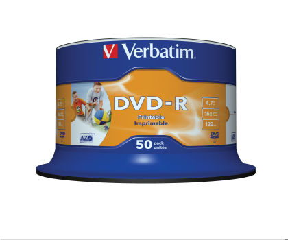 Płyta CD/DVD/Blu-Ray Verbatim 4.7GB CAKE  50szt. do nadruku